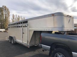 1995 Featherlite 18' Aluminum Gooseneck Stock Trailer