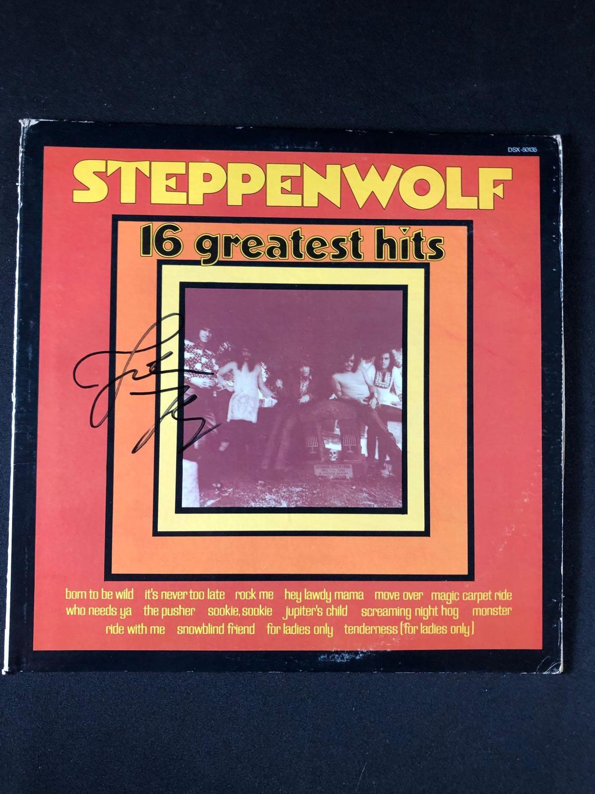 Steppenwolf "16 Greatest Hits" Autographed Album signed by John Kay