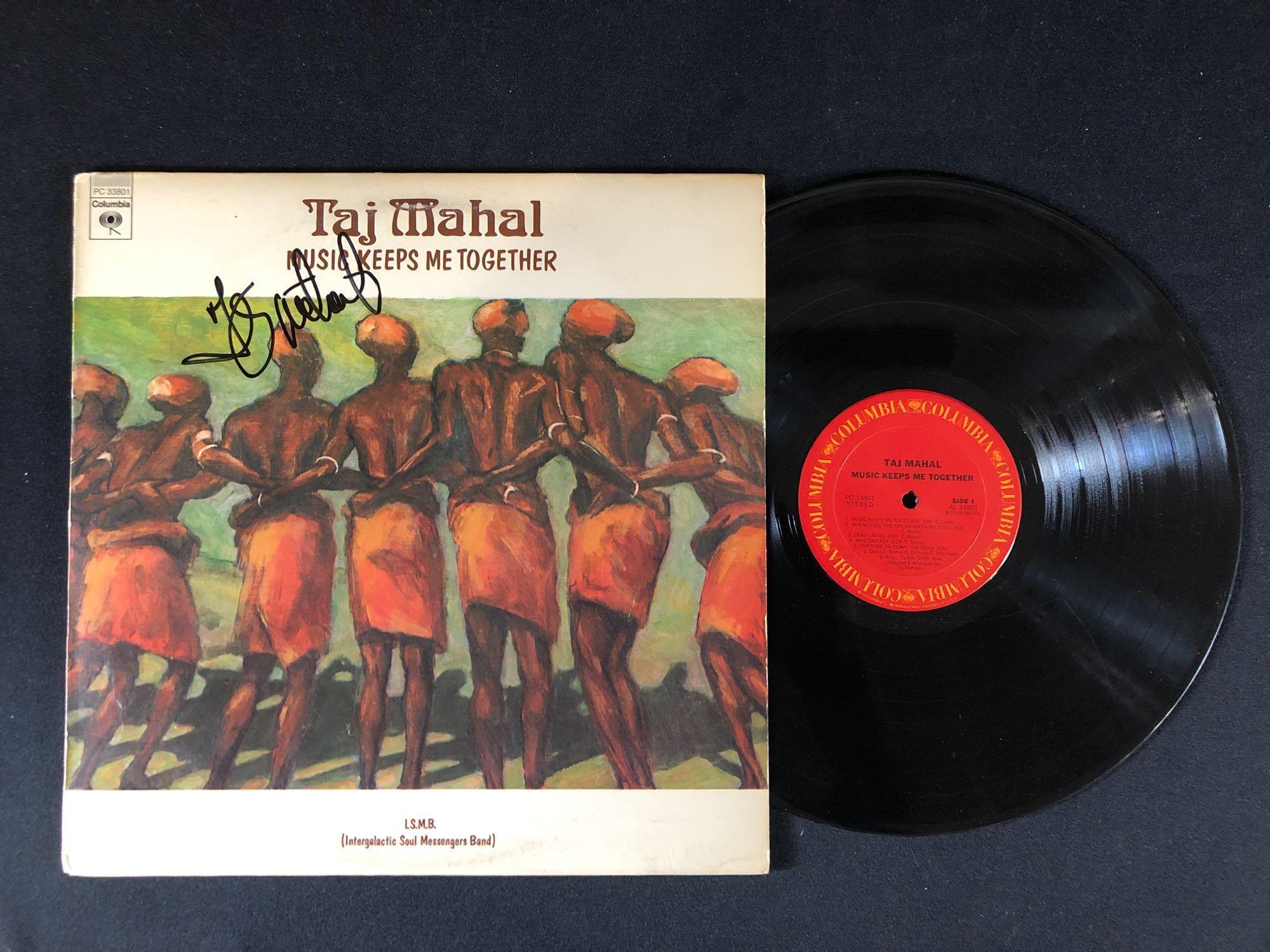 Taj Mahal "Music Keeps Me Together" Autographed Album signed by Taj Mahal