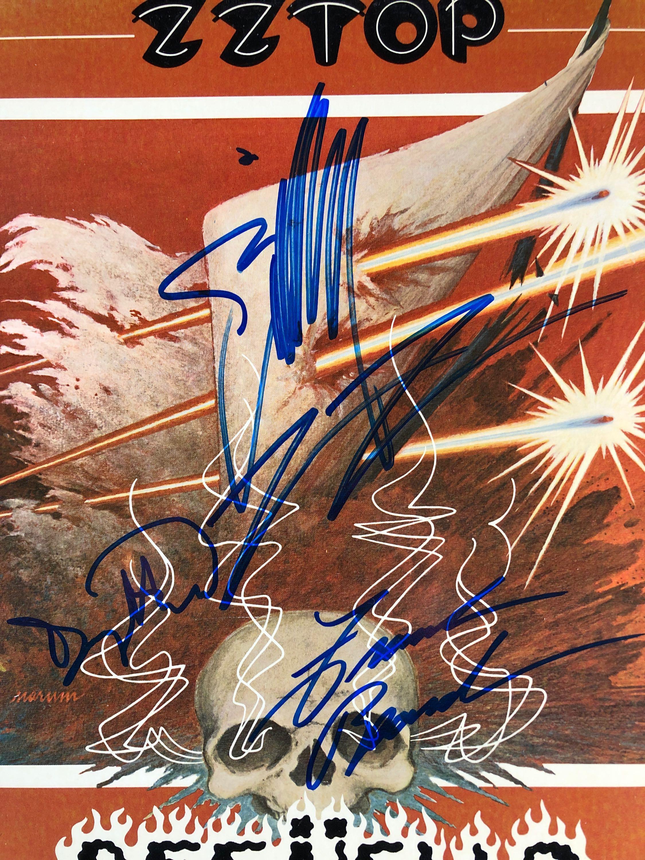 ZZ Top "Deguello" Autographed Album