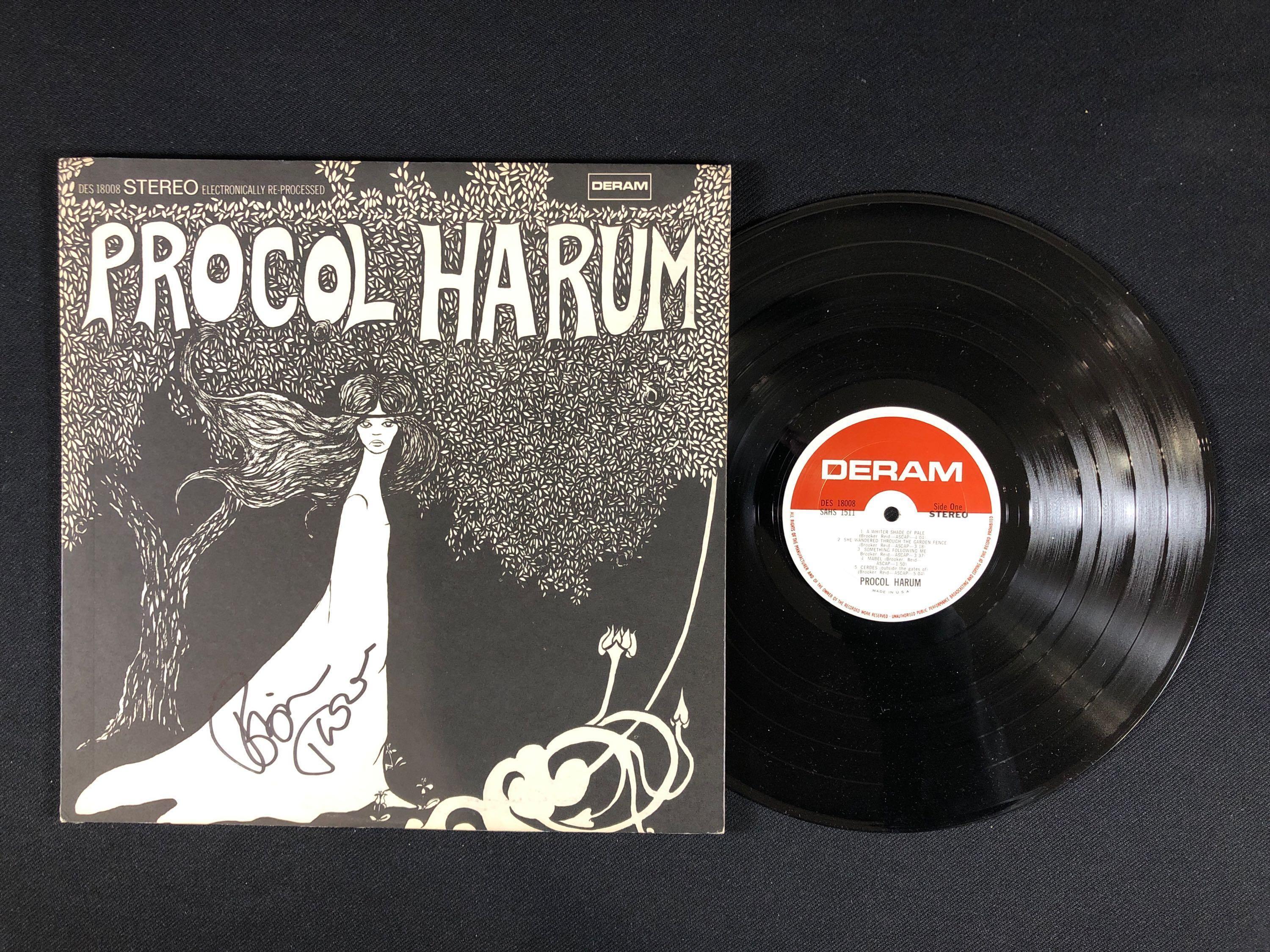 "Procol Harum" Autographed Album Signed by Robin Trower