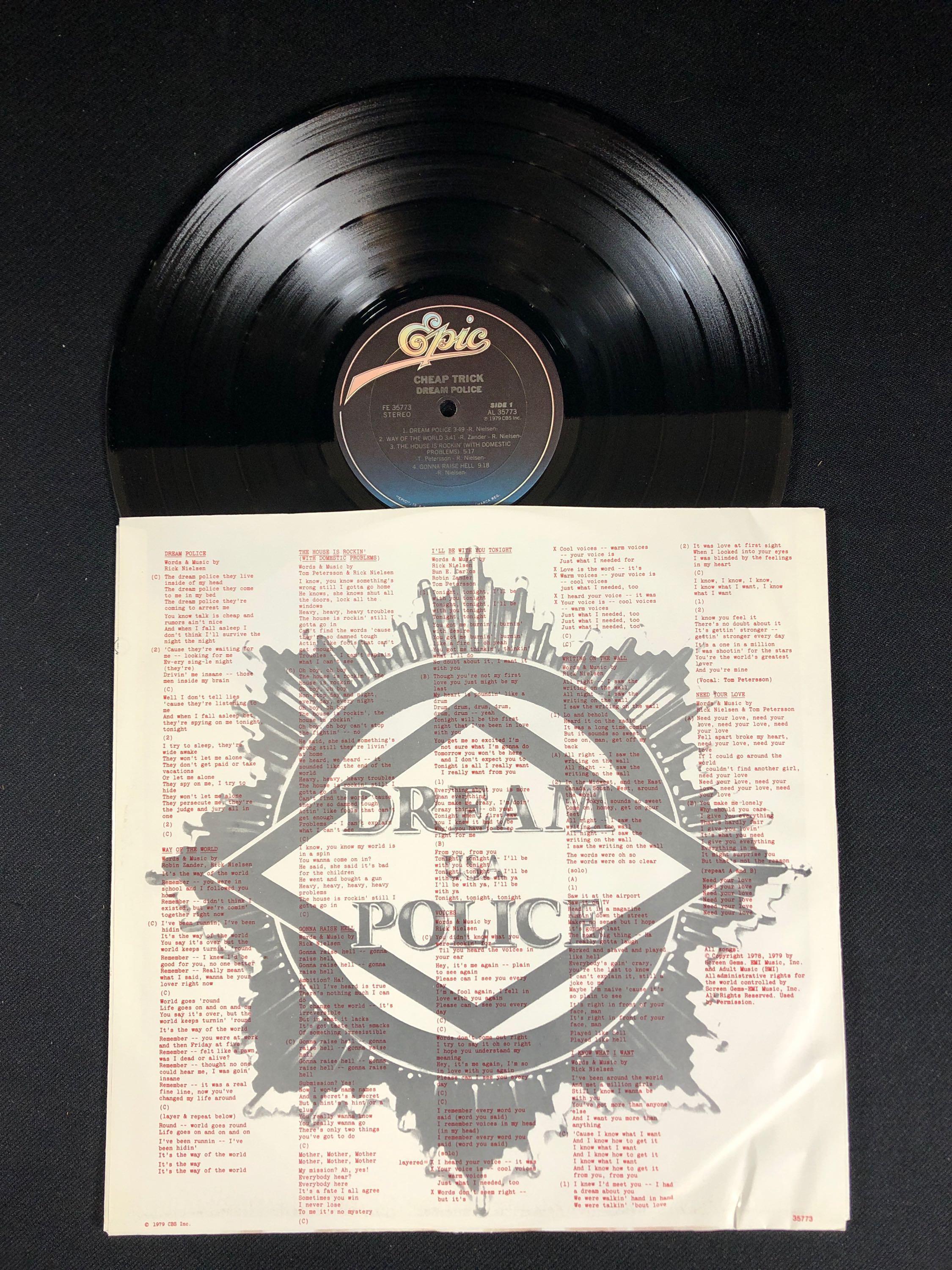 Cheap Trick "Dream Police" Autographed Album