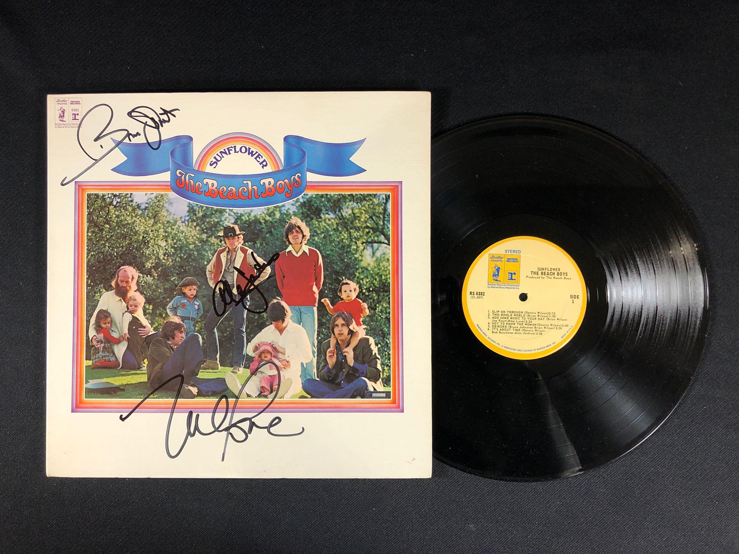 The Beach Boys "Sunflower" Autographed Album