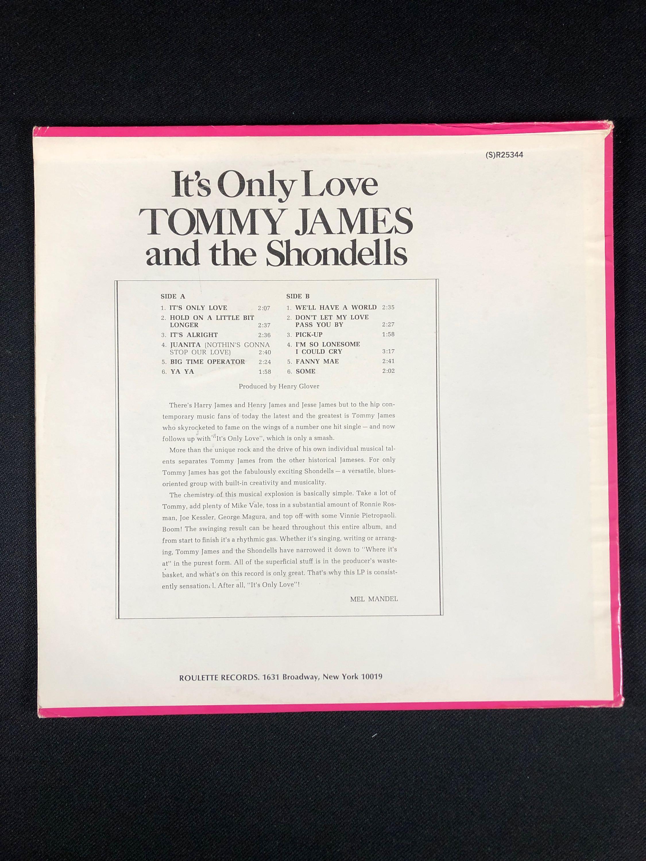 Tommy James and The Shondells Autographed Album Signed by Tommy James