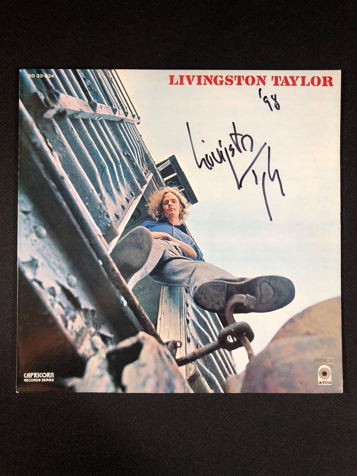 Livingston Taylor Self Titled SD 33-334 Autographed Album 98'