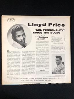 Lloyd Price "Mr. Personality Sings The Blues" Autographed Album