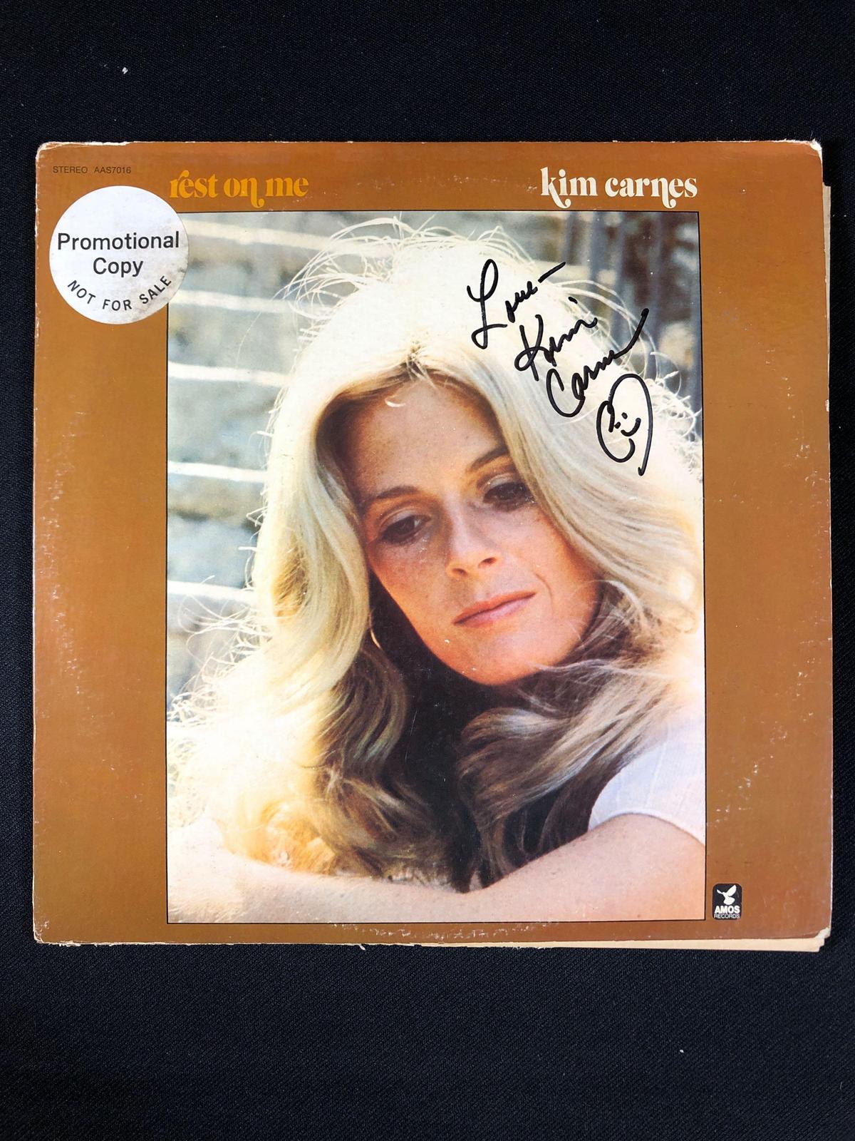 Kim Carnes "Rest on Me" Autographed Album