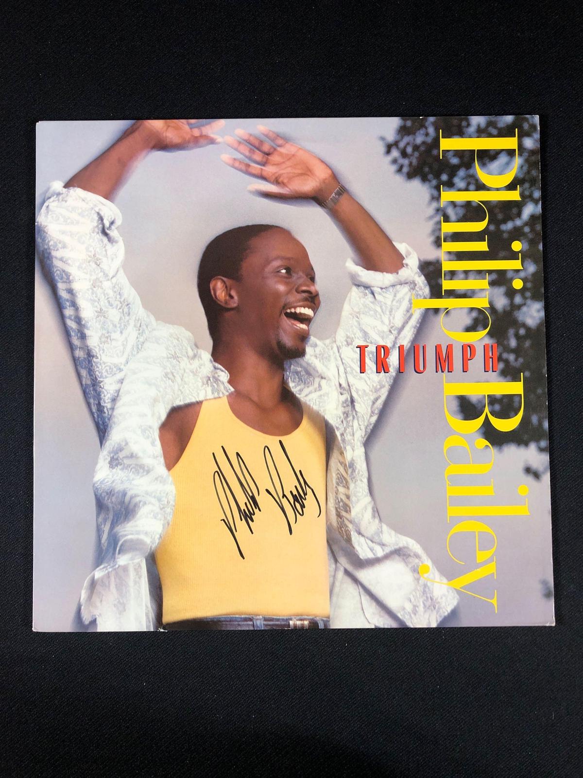 Philip Bailey "Triumph" Autographed Album