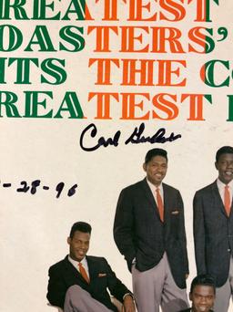 The Coasters "Greatest Hits" Autographed Album signed by Carl Gardener