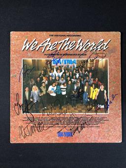 "We Are The World" Autographed Album (Cover Only)