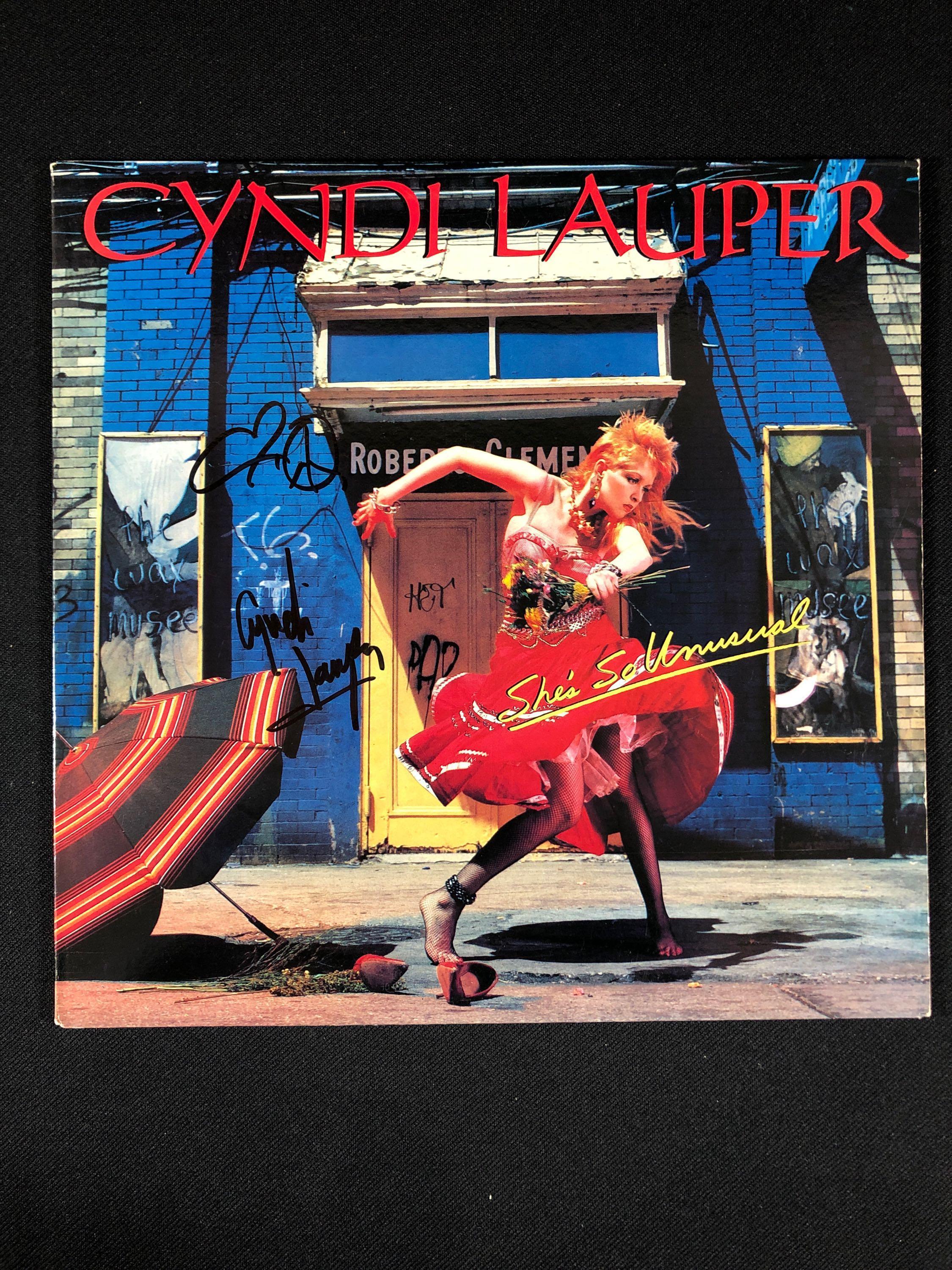 Cyndi Lauper "She's So Unusual" Autographed Album