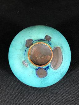 Rose Cabat (American 1914-2015) Art Pottery Feelie Vase, Signed On Base