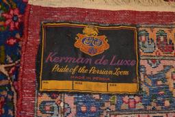 Kerman de Lux handmade rug circa 1920's " Pride of the Persian Loom, Made in Persia" 10 x 19-9'