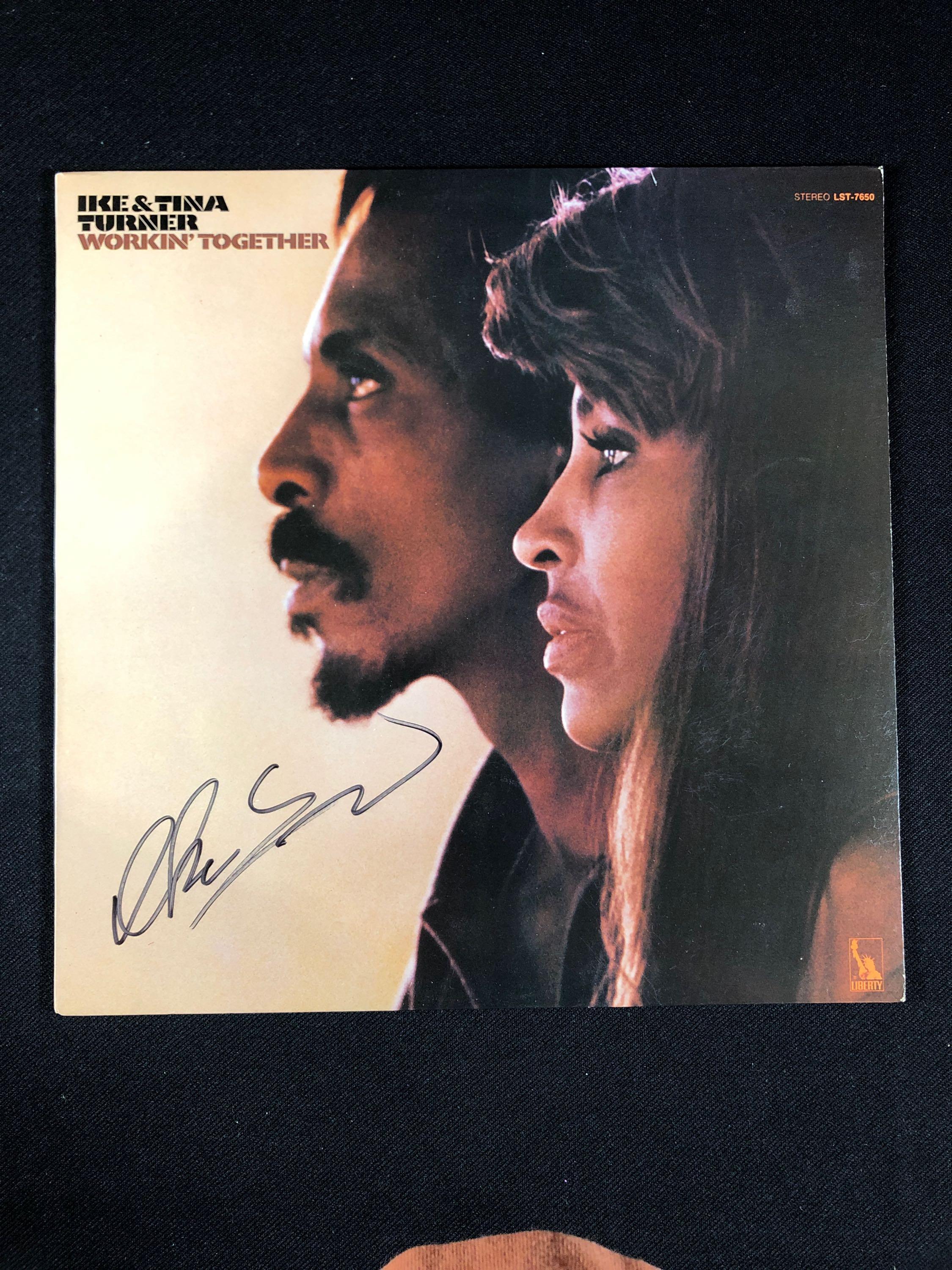 Ike and Tina Turner "Working Together" Autographed Album Signed by Ike Turner