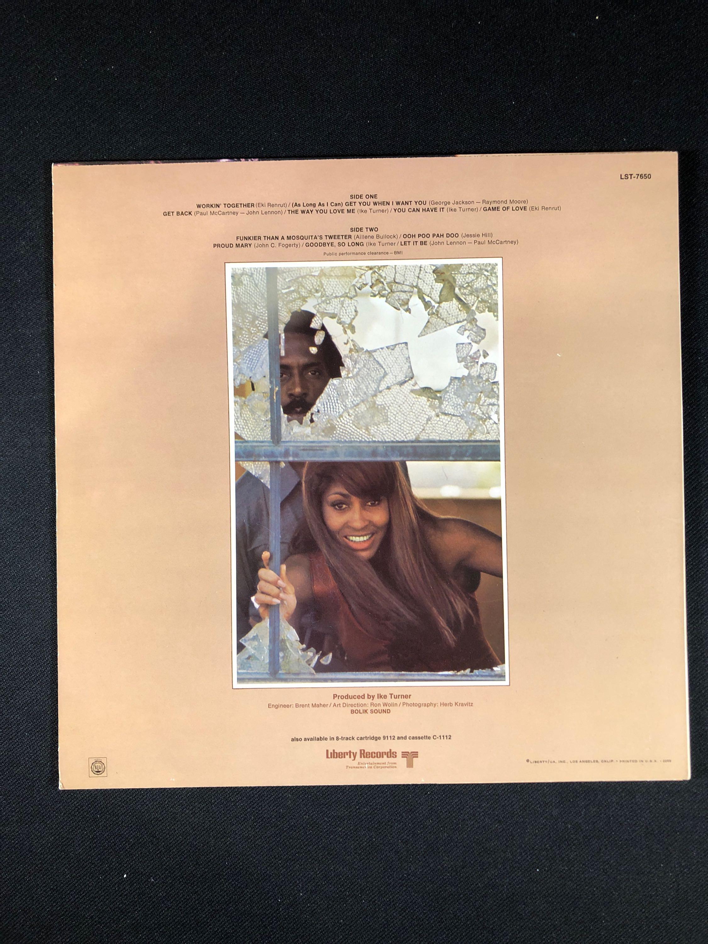 Ike and Tina Turner "Working Together" Autographed Album Signed by Ike Turner