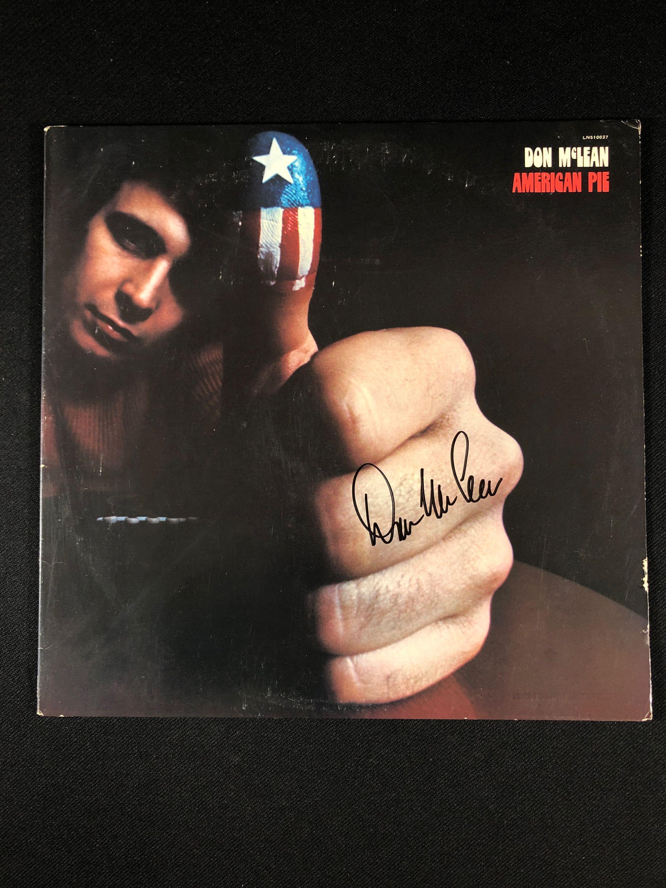 Don McLean "American Pie" Autographed Album