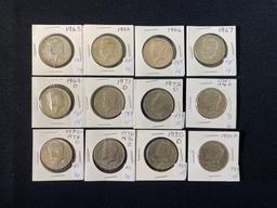 Assorted lot of Kennedy Half Dollars & (3) Bicentennial's
