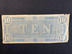 Confederate States of America $10 bill