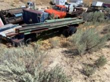 1991 SPC Pipe Trailer w/ Large Assorted Lengths Of Steel I-Beam & Tubular Steel Pipe