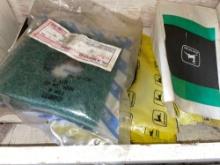 Assorted John Deere Parts, Lantern, Electric Fence Module & Chainsaw Motor