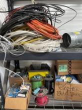 Misc. Spools Of Electrical Wiring, Flashing, & Assorted Tile