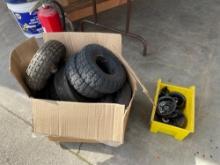 Assortment Of Tires & Wheels For Hand Carts & Small Utility Carts