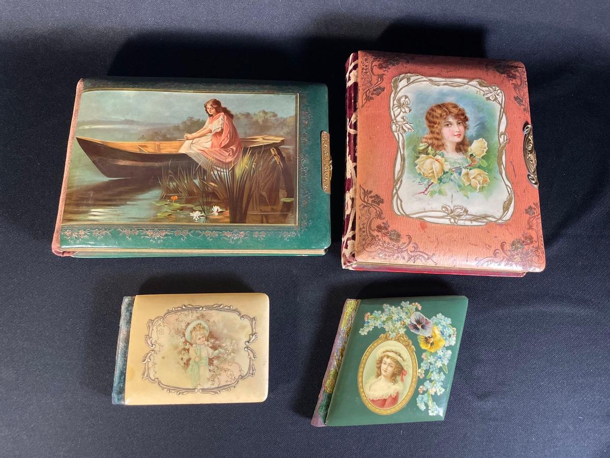 Vintage assortment of (4) note & pictures books