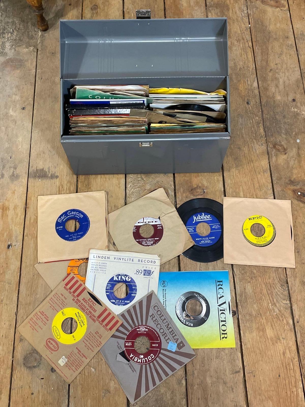 Assortment Of Vinyl 45's records