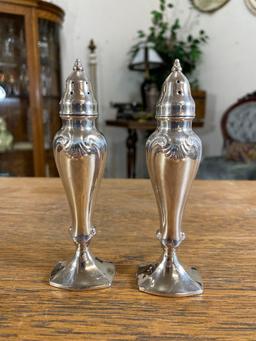 Vintage 1940s Silver Plate Signed LA France 833 S&P Shakers Made in USA