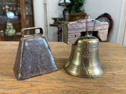 Vintage Liberty Bell & Goat Bell