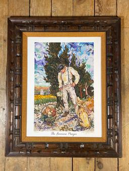 Jeffrey J. Hill (American b. 1955) "The Farmers Prayer," Artist Enhanced Printed Signed & Numbered-