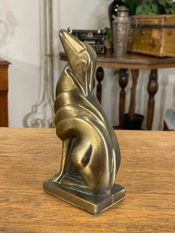 Sarsaparilla 1986 Brass Dog Bookend