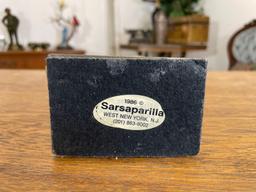 Sarsaparilla 1986 Brass Dog Bookend