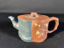 Antique Chinese Yixing Zisha styled red clay teapot