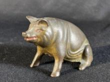 Cast Iron Piggy Still Bank 4-1/2" l x 3"h