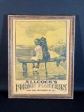 Allcock's Porous Plasters Used and Preferred By All Advertising Poster