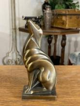 Sarsaparilla 1986 Brass Dog Bookend