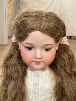 26" Antique Armand Marseille Bisque A-11-M doll w/ Human Hair Wig