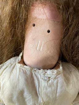 26" Antique Armand Marseille Bisque A-11-M doll w/ Human Hair Wig