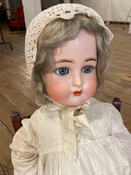 30" antique Kammer & Simon Halbig sleep eyed doll