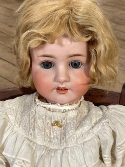 28" Schoenau Hoffmeister Character Compo Ball Joint Doll w/ Antique Clothes