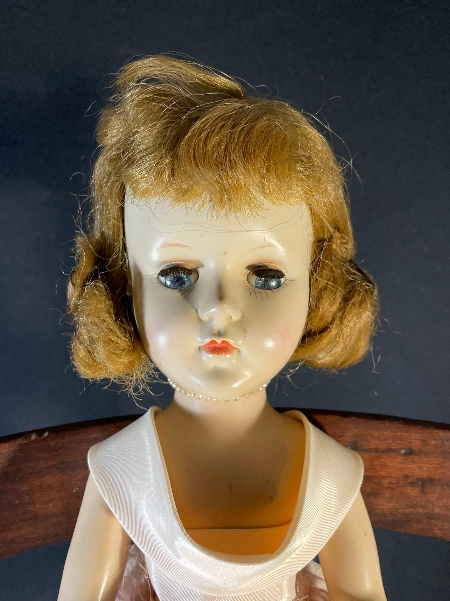 14" Ideal Doll Co. doll w/ stand