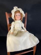 21" Germany bisque sleep eyed doll