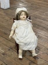 27" Unknown Sleep eyed antique doll