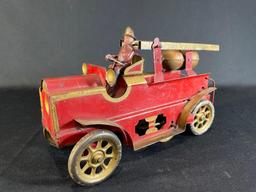 Antique pressed steel hill climber fire engine