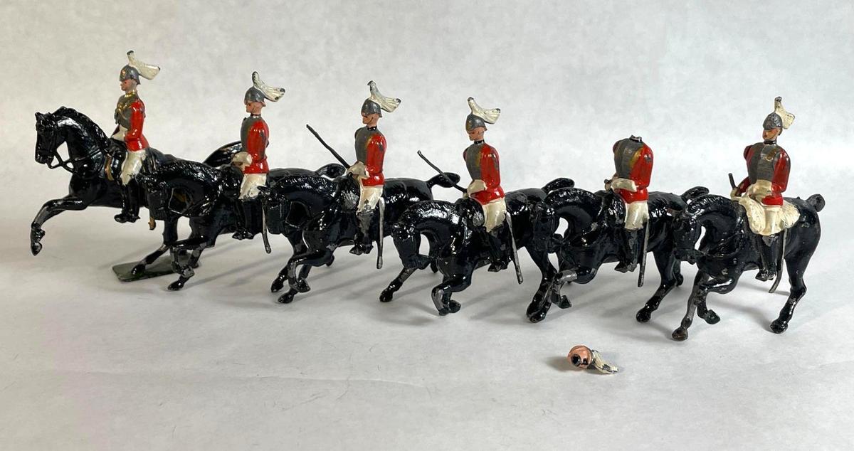 Britains "Life Guard," 6-Pc Lead Figurines