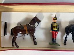 Britains "11th Hussars (prince Albert's Own)(Dismounted)," 8-Pc Lead Figurines w/ Original Box No.