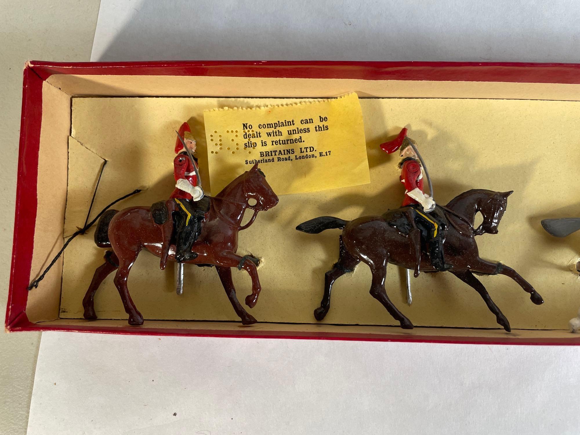 Britains "The Life Guards Mounted," 5-Pc Lead Figurines w/ Original Box No. 400