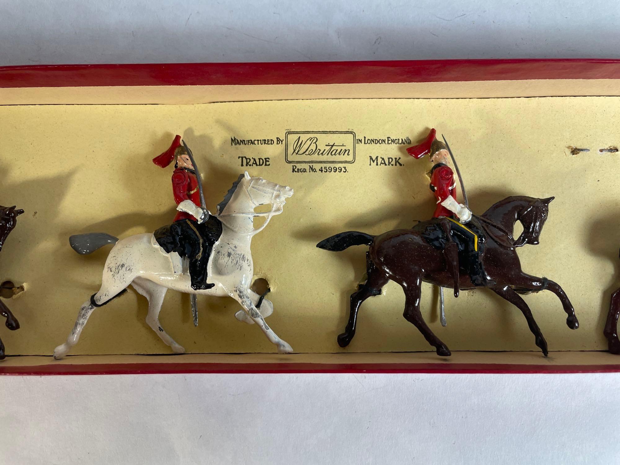 Britains "The Life Guards Mounted," 5-Pc Lead Figurines w/ Original Box No. 400