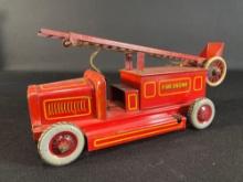 Ubilda Wind Up Tin Fire Engine